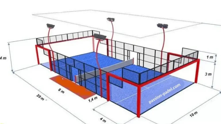 Dimensions d’un terrain de padel